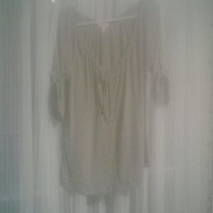 Army green 3/4 sleeve shirt