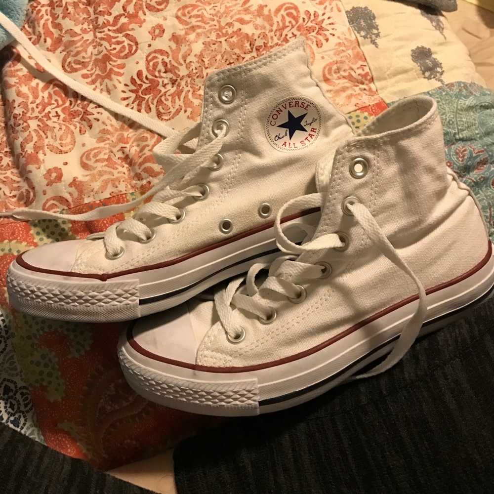 High top white converse