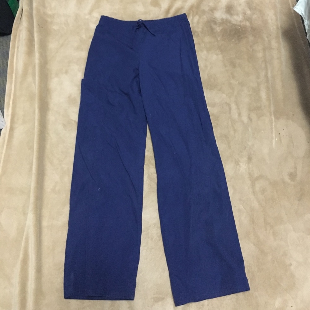 blue scrub pants