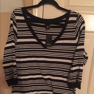 Stripped knit top