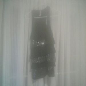 Black tank top with sequence