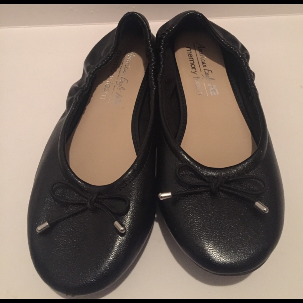 American Eagle Girls Ballerina Flats 12.5Y Black