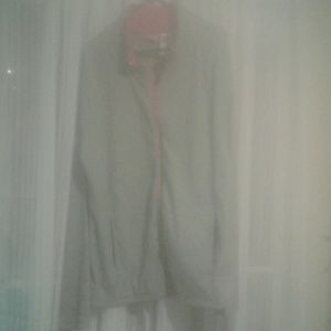 Gray and pink jacket