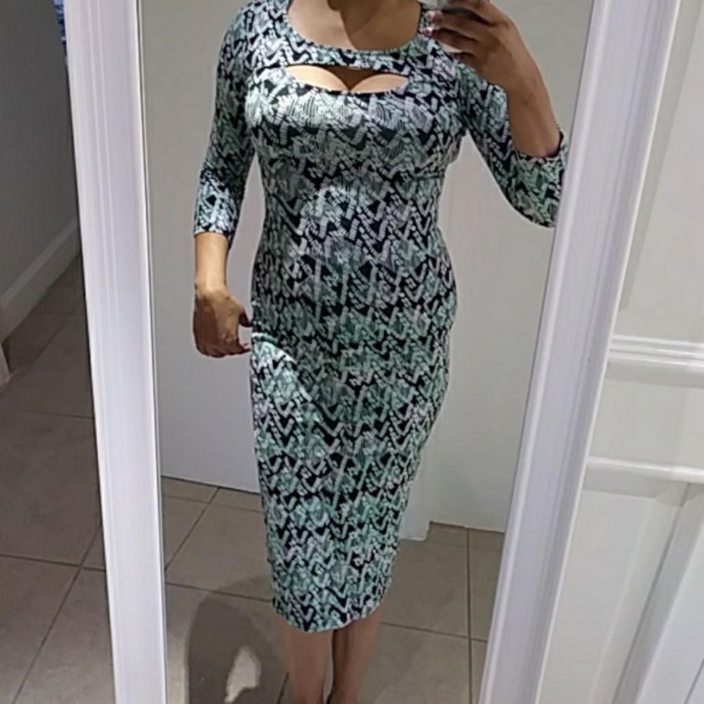 Super sexy calf length bodycon dress