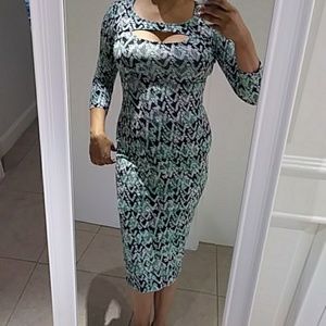 Super sexy calf length bodycon dress