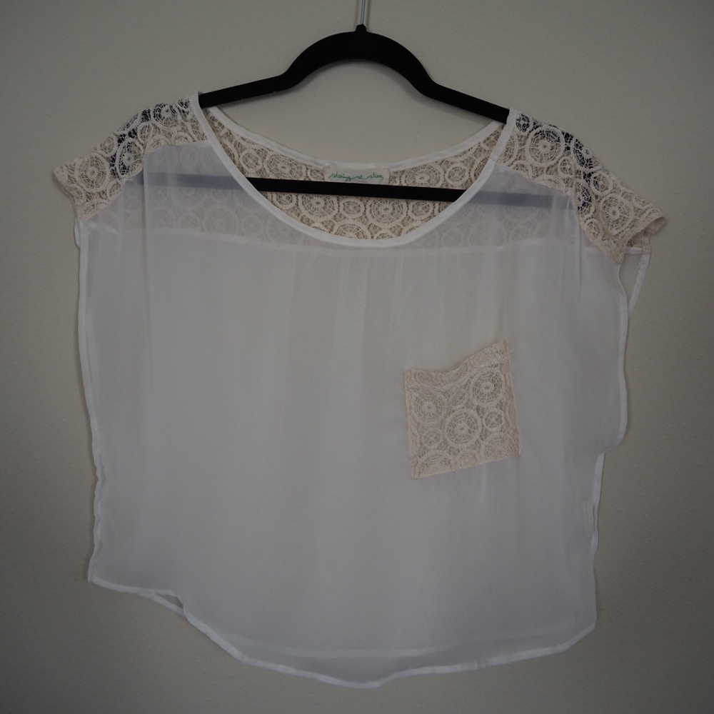 UO Sheer Crop Top