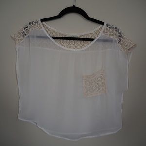UO Sheer Crop Top