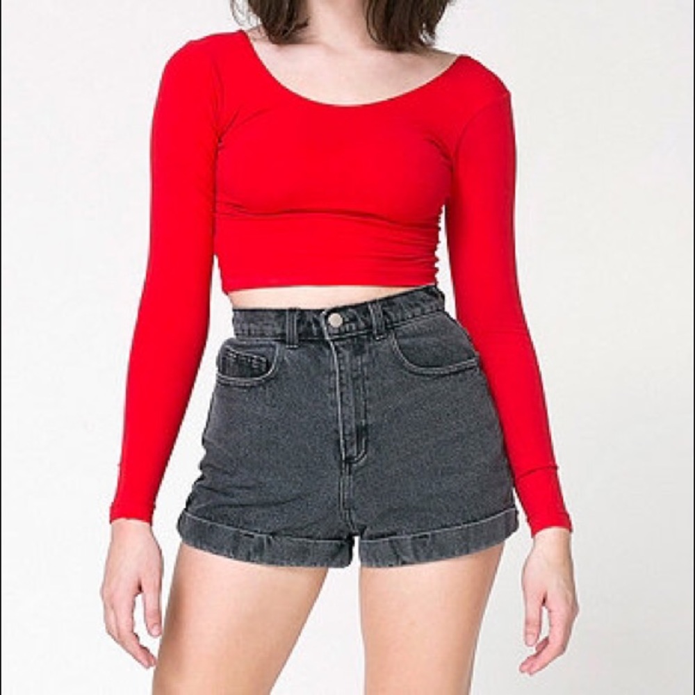 American Apparel Cuff Shorts (Stonewash)