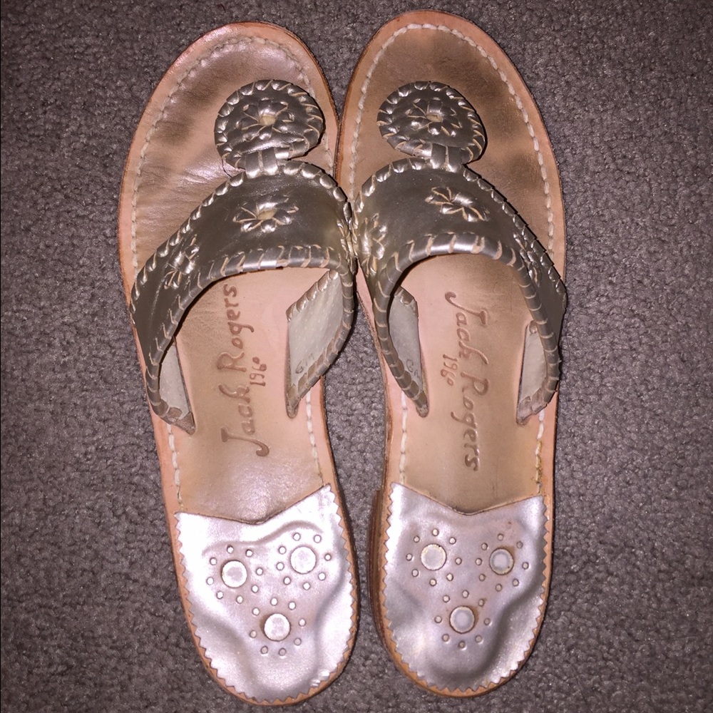 Platinum Jack Rogers Sandals/ Flip Flops