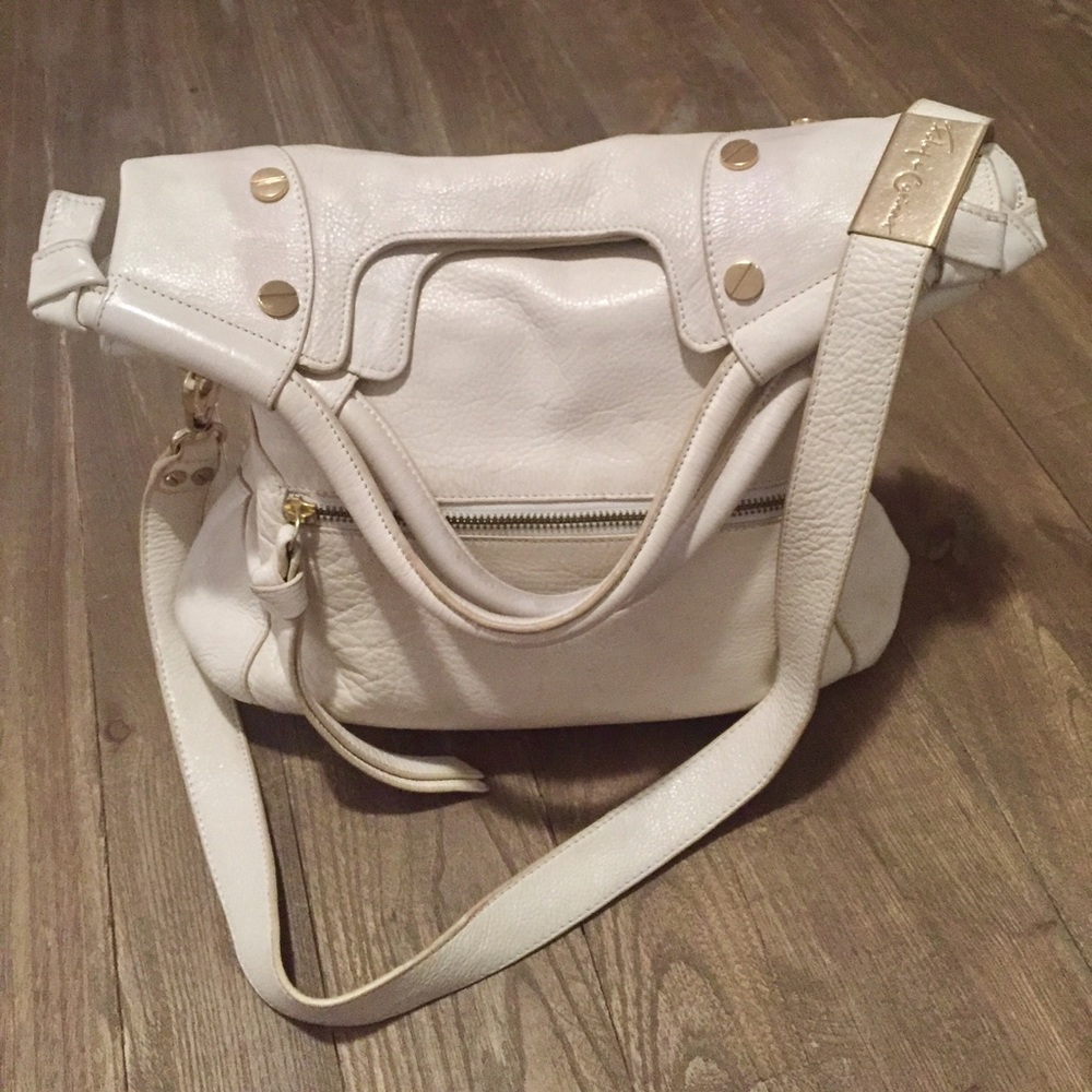 Foley + Corinna Mid-City Tote in cream leather