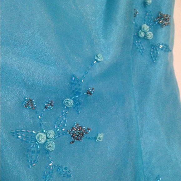 Blue Prom Dress - Picture 4 of 7