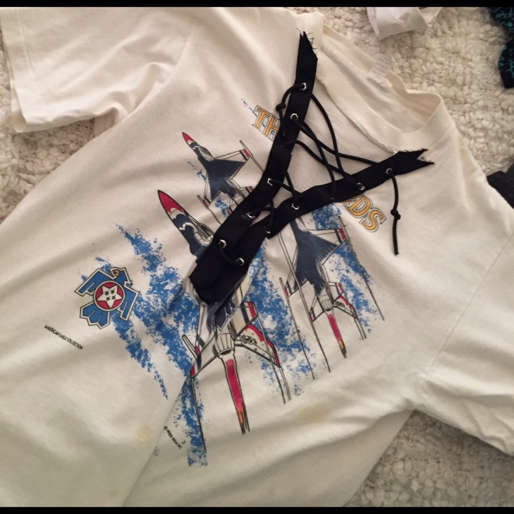Lace up Tee
