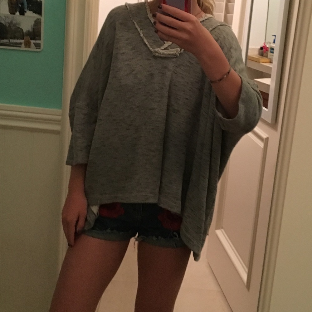 Oversized t shirt with hood