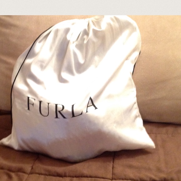 Furla Ostrich Embossed Pompidou Shoulder Bag - Picture 6 of 6