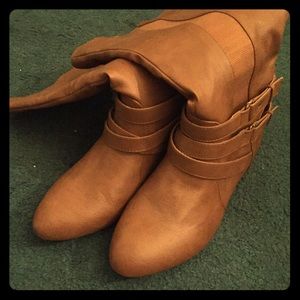 New High top leather boots