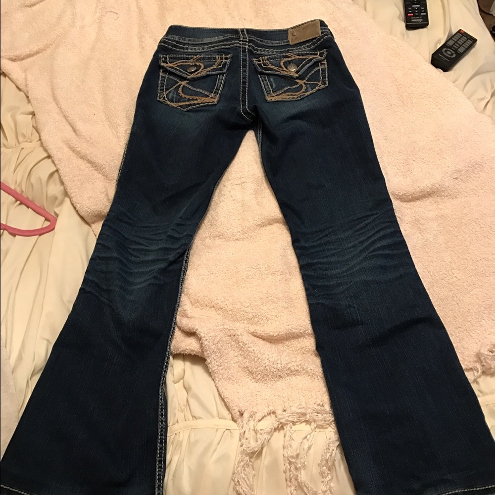 Bootcut silver jeans