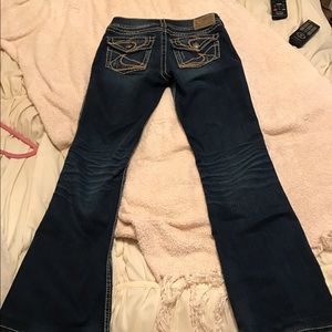 Bootcut silver jeans