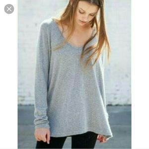 Brandy Melville grey wool long sleeve