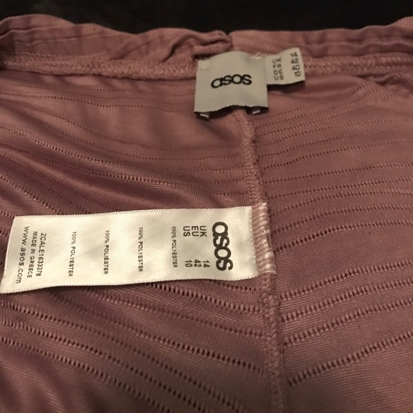 Dusty Rose ASOS textured leggings - Picture 3 of 3