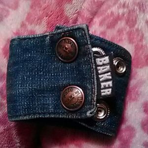 Baker skater bracelet with secret zipper stash