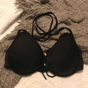 Black Push-Up Bikini Top