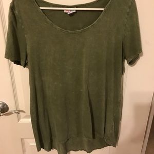 Lularoe Classic tee, acid wash green