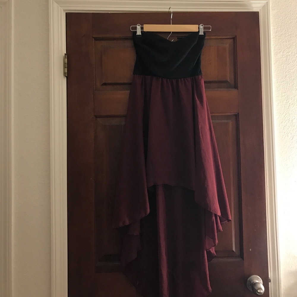 Burgundy dress