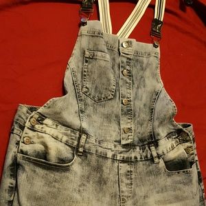 Acid Washed Overalls