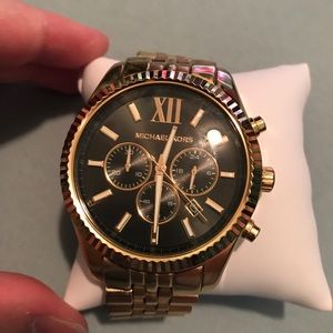 100% authentic Michael Kors men's gold watch