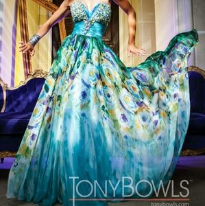 Tony Bowls Floral Gown