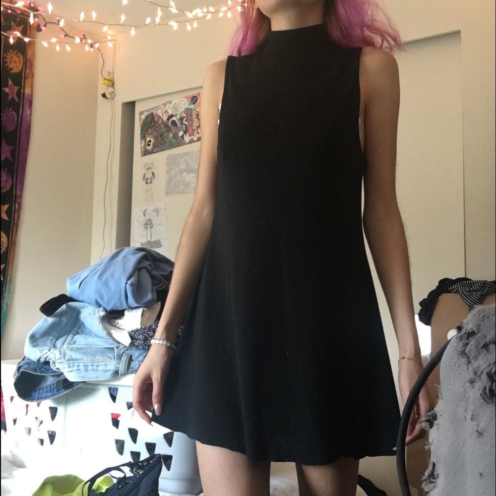 mock neck dress