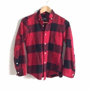 Gitman Brothers Buffalo Plaid button up wool shirt