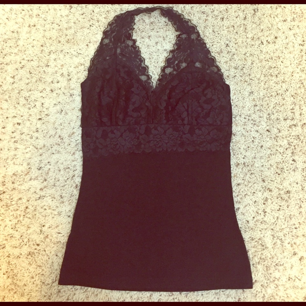 Halter top with lace