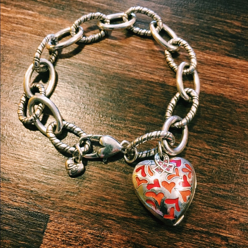 Brighton breast cancer awareness locket bracelet