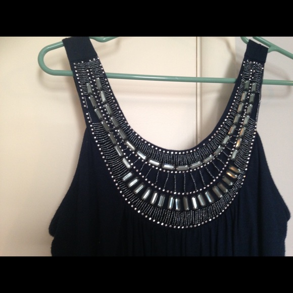 *DONATED* Blue Jeweled Sundress - Picture 2 of 5