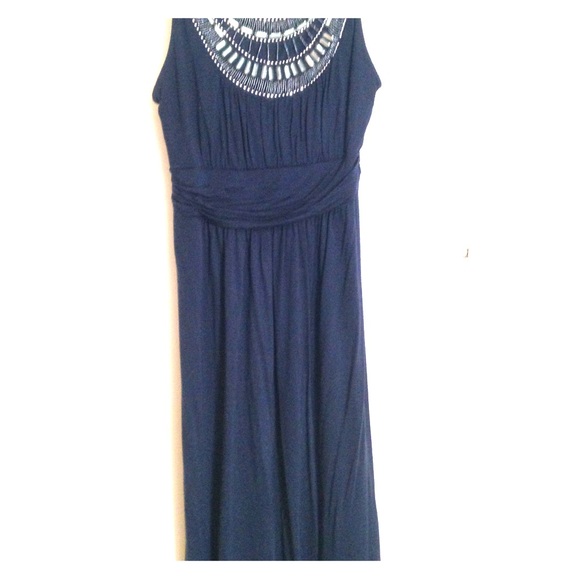*DONATED* Blue Jeweled Sundress - Picture 3 of 5