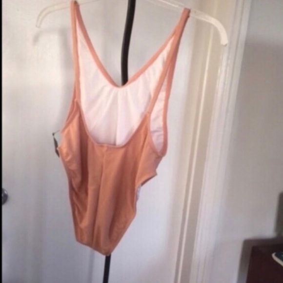 NASTY GAL Alina blush swimsuit Sz S new - Picture 4 of 4