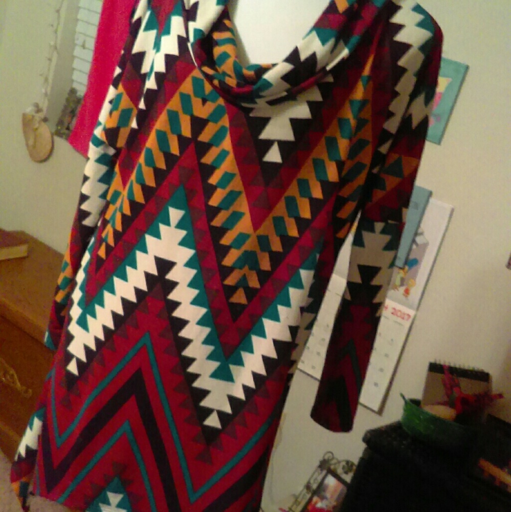 South west pattern a symmetrical tunic