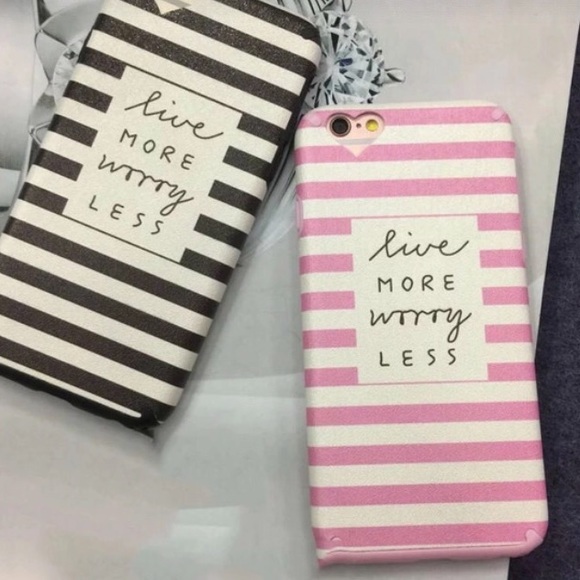 Accessories - Inspo iPhone 6 case PINK stripe