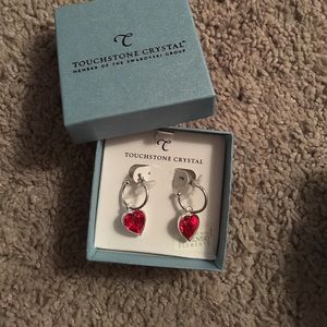 Touchstone Crystal earrings w/ box