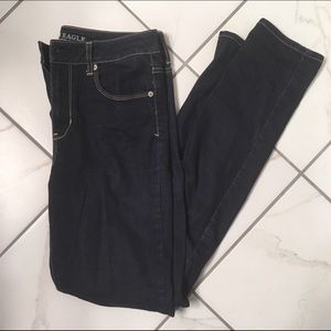 American Eagle Hi-Rise Skinny Jeans Dark Wash