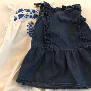 Flash sale 🎉Baby GAP Romper-Denim dress bundle