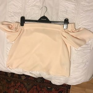 Topshop off shoulder shirt