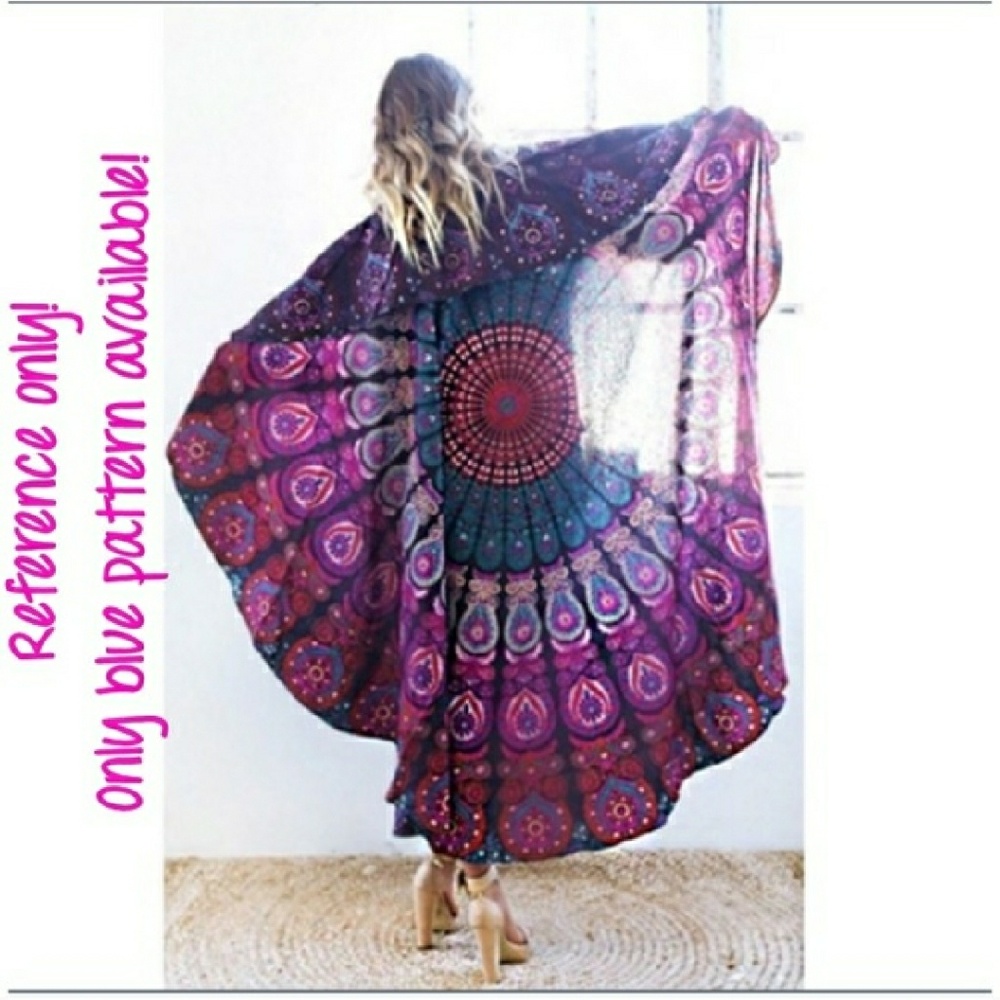 Beach blanket or cover up Mandala