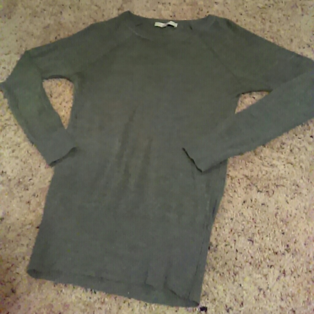 Charcoal ribbed sweater