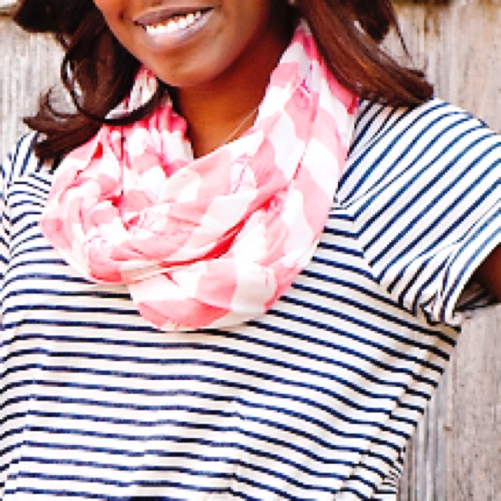 Coral Infinity Scarf