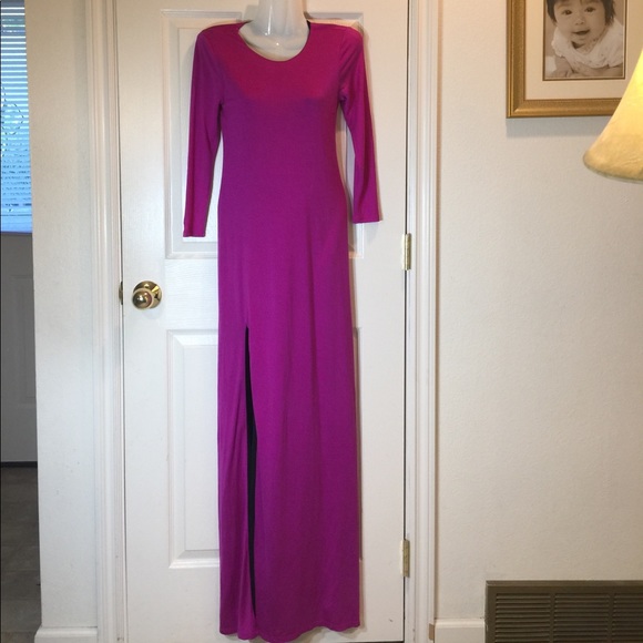 Juicy Couture Dresses & Skirts - Juicy Couture Long Sleeve Silk Maxi Dress XS
