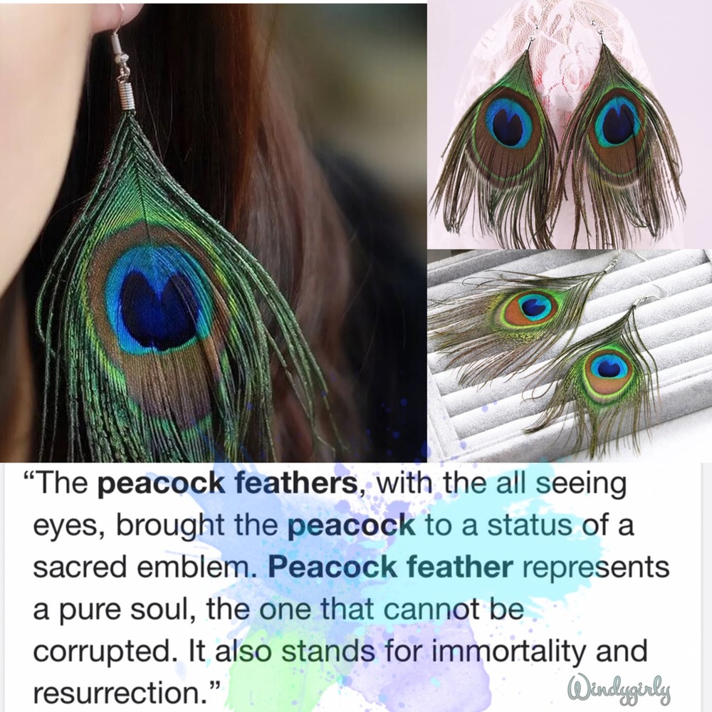 Peacock Feather: Powerful & Mythical Earrings