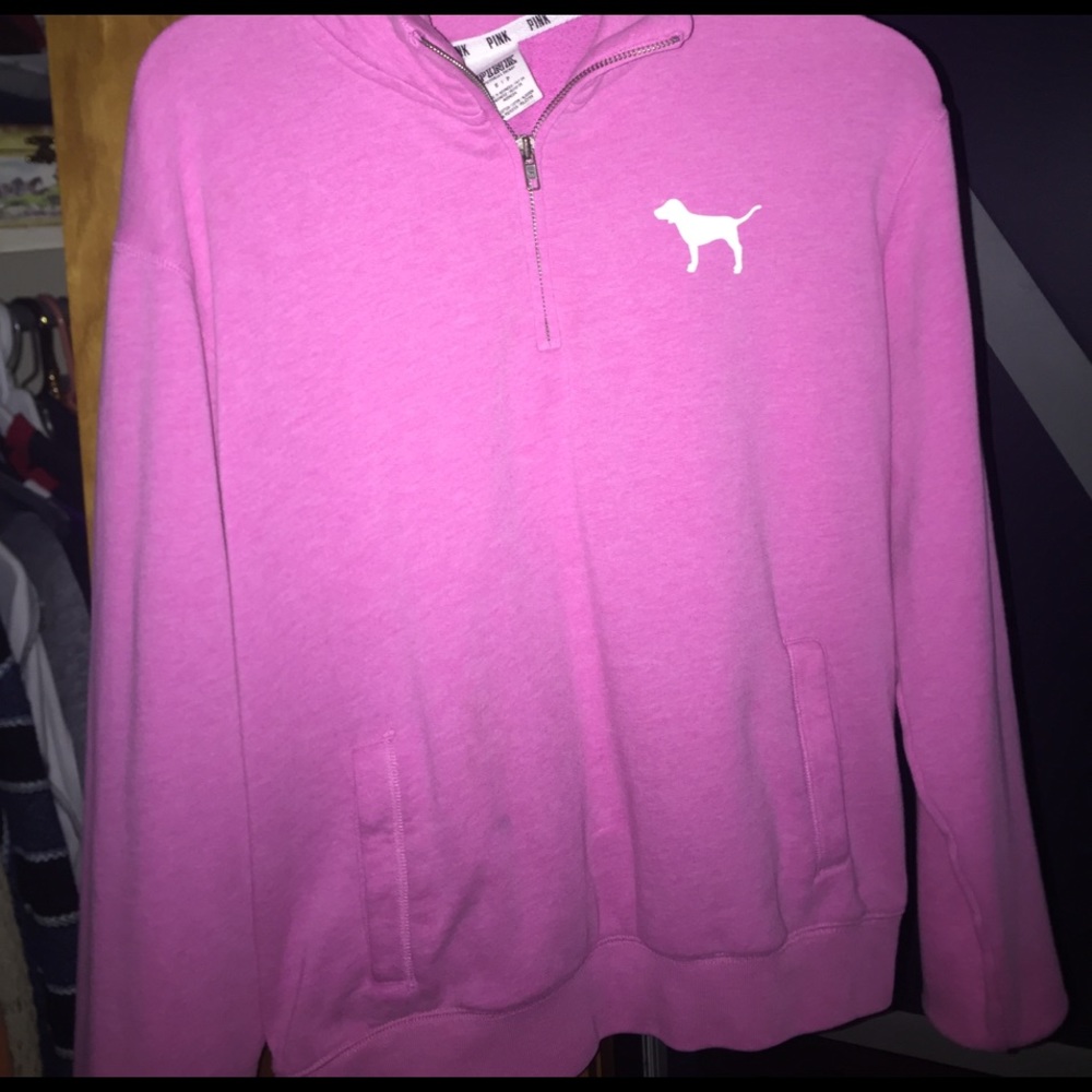 Pink half zip up