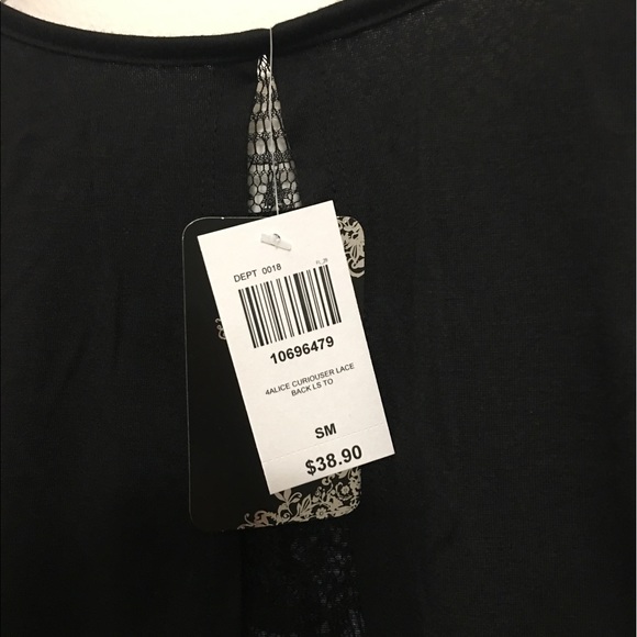 New Disney Alice in Wonderland Lace Back Top - Picture 4 of 4